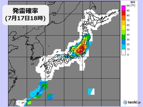 写真・図版（1枚目） 局地的に雷を伴った激しい雨 こんやにかけて東北から近畿で落雷や突風の恐れ Aera Dot アエラドット