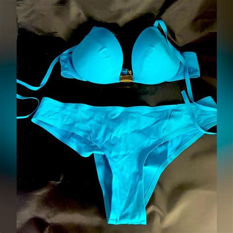 La Perla Swim La Perla Turquoise Bikini Set With Brazilian Cut