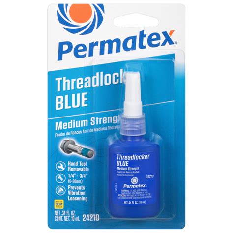 Permatex Medium Strength Threadlocker Blue 10 ML Permatex