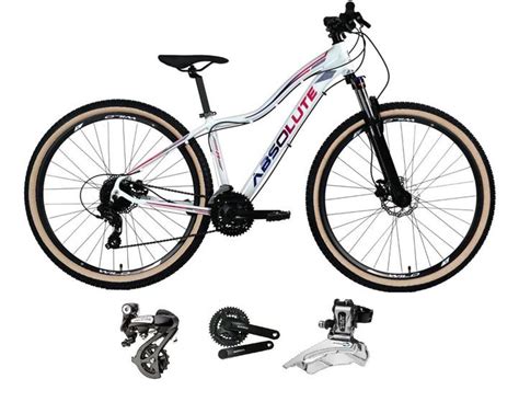 Bicicleta Aro 29 Absolute Hera Feminina Shimano Altus 24V Freio A Disco