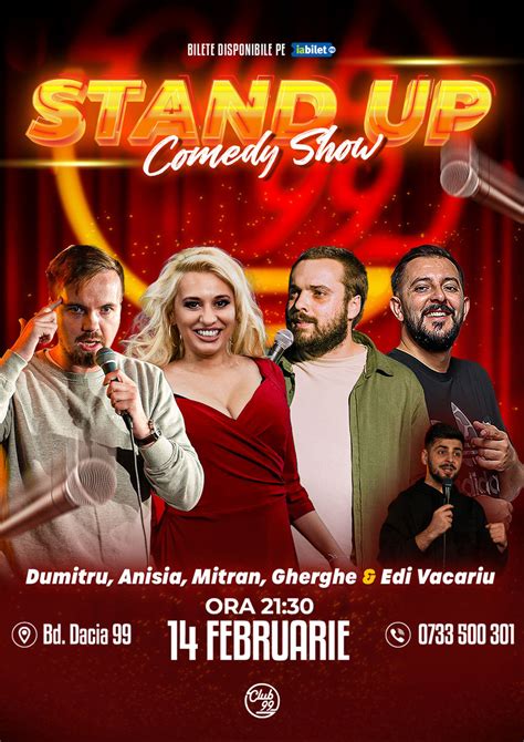 Bilete Stand Up Comedy Cu George Dumitru Anisia Gafton Mitran