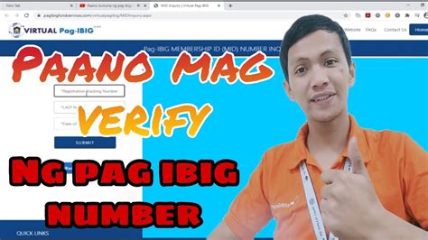 Paano Mag Verify Ng Pag Ibig Registration Tracking Number Online