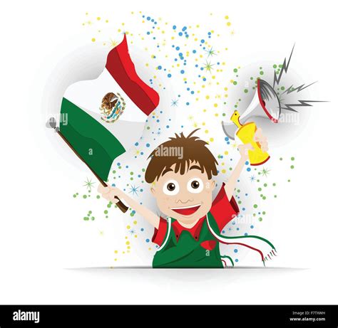 Mexico flag cartoon hi-res stock photography and images - Alamy