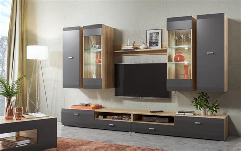 Стенка Примавера II + LED подсветка | Vellea Home
