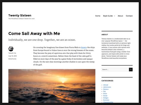 Каталог тем — Бесплатные темы для WordPress