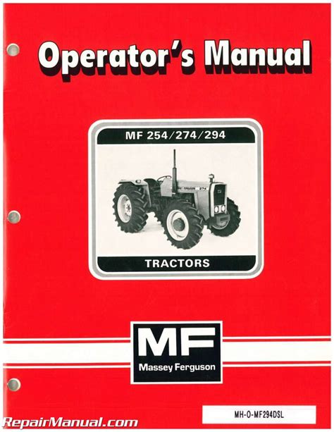 Massey Ferguson Mf Operators Manual