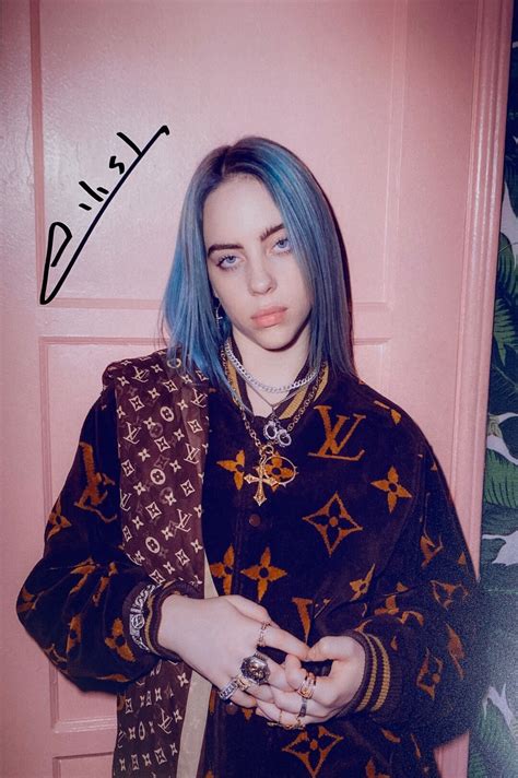 Autograph Signed Billie Eilish Photo Coa Etsy