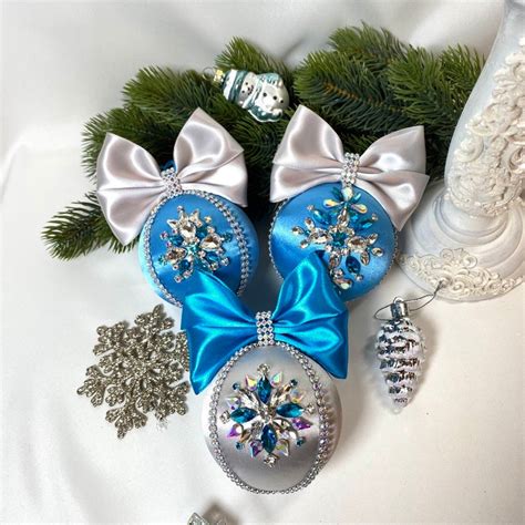 Aqua Blue Christmas Ornament Holiday Baubles Christmas Tree Etsy