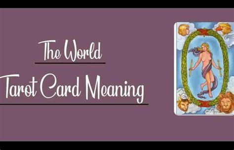 5 Things You Need To Know About The World Tarot Card