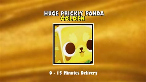 PSX Golden Huge Prickly Panda Pet Simulator X Etsy