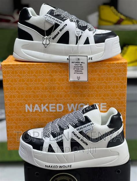 White And Black Quality Original Naked Wolfe Unisex Sneakers In Nairobi