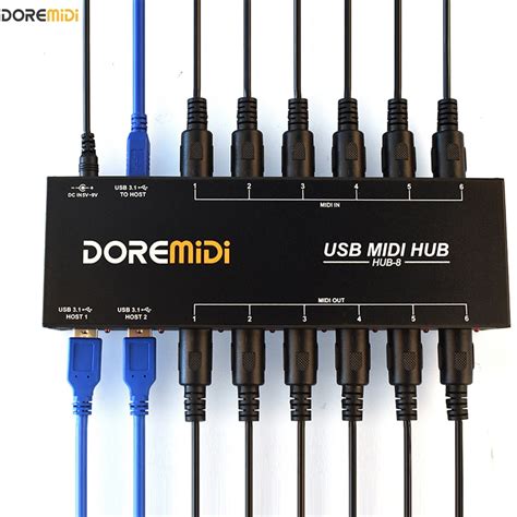 Doremidi New Hub Midi X Usb Midi Host X Usb Midi Hub Box