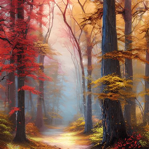 Autumn Forest Background · Creative Fabrica