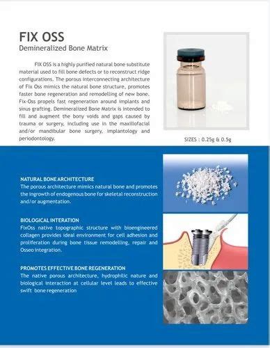 Bone Grafting Product Fix Oss Bovine Xenograft Bone Graft Particle