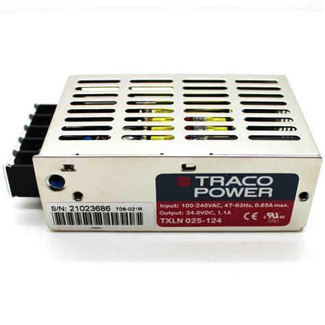 Traco Power 24vdc 11a 25w Enclosed Ac Dc Power Supply Txln 025 124 Primelec