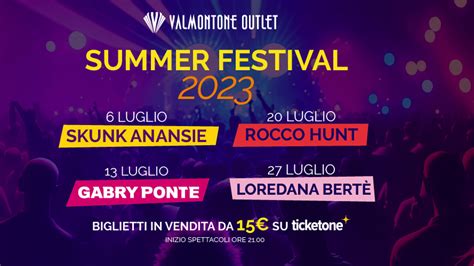 Valmontone Outlet Summer Festival 2023