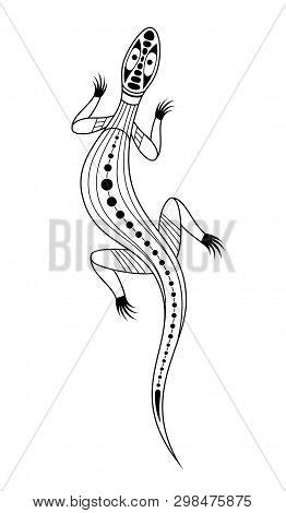 Lizard. Aboriginal Vector & Photo (Free Trial) | Bigstock