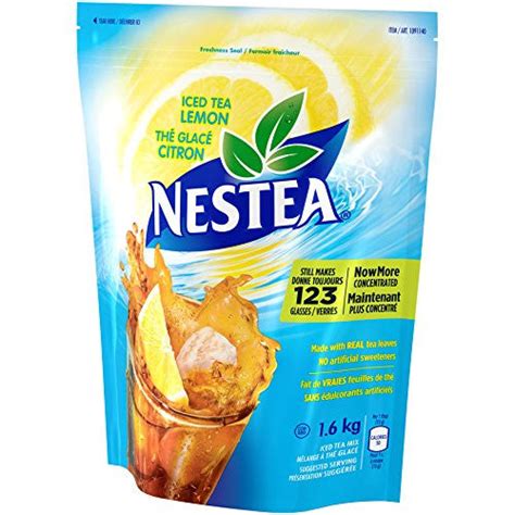 Nestea Lemon Iced Tea Mix 16kg35lbs Pouch Imported From Canada Caffeine Cams Coffee