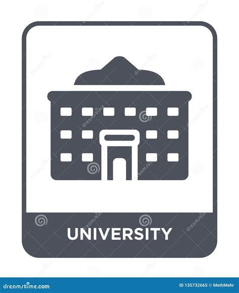 University Icon In Trendy Design Style University Icon Isolated On