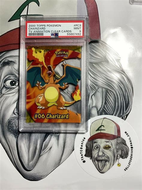 Mavin Pokemon Charizard Topps Clear Card PC3 2000 TV Animation