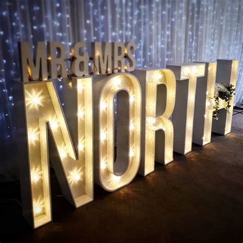 Illuminated Light Up Letters - Starlight Events South Wales