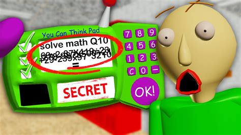 I Finally Solved Baldi S Impossible Question And It Was So Simple