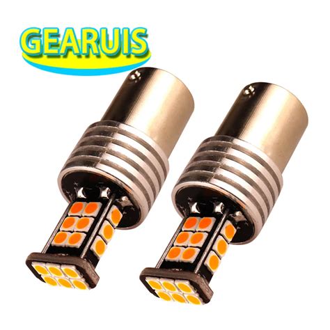 4pcs P21w Py21w 1156 Ba15s Bau15s 24 Smd 3030 Led 0 25a 1157 Bay15d