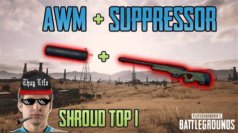 AWM SUPPRESSOR Shroud Win Solo FPP Game NA PUBG HIGHLIGHTS TOP