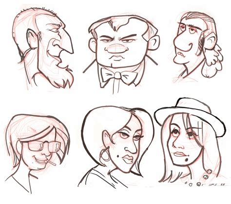 Joe Pearman Art Cartoon Faces Week 12