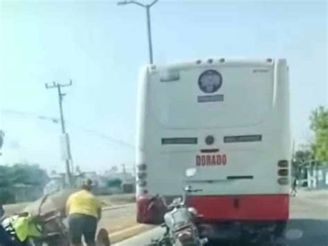 Motociclista Se Accidente Con Cami N Urbano En Veracruz