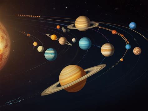 Premium Photo | A planet with all planets in the universe