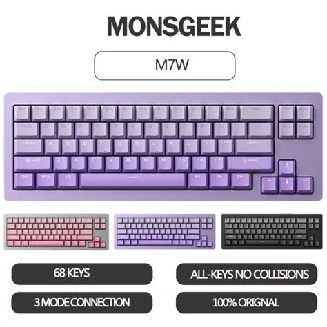 Akko Monsgeek M W Keys Mechanical Keyboard Mode Bluetooth Wireless Custom Rgb Hot Swap
