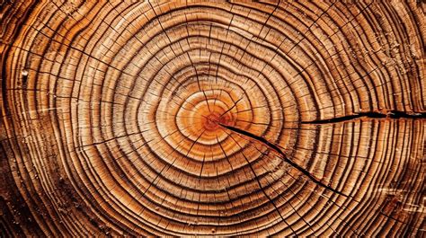 Background With Textured Tree Rings Timber Construction Materials