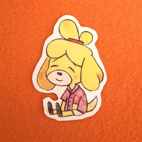 Acnh Tired Isabelle Sticker 3 Animal Crossing New Horizons Etsy