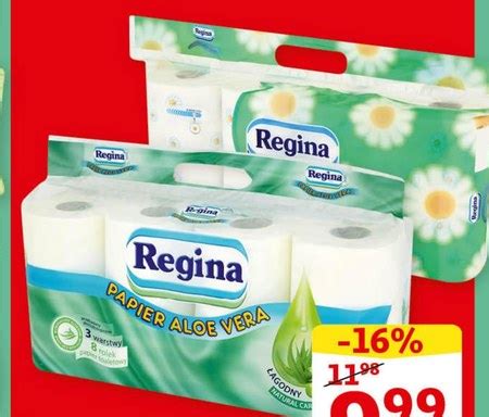 Regina Papier Rumiankowy 8 Rolek 16 TANIEJ Promocja Auchan