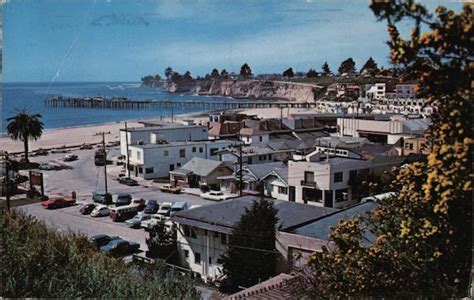 Shoreline View of Pier Capitola, CA Postcard