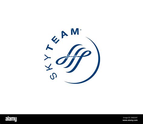 Skyteam Logotipo Girado Fondo Blanco Fotografía De Stock Alamy