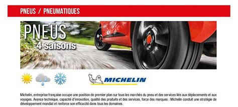 Promo Pneus 4 Saisons Michelin Chez Autobacs ICatalogue Fr