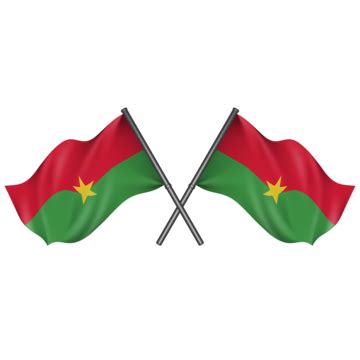 Burkina Faso Flag Waving Burkina Faso Flag With Pole Burkina Faso