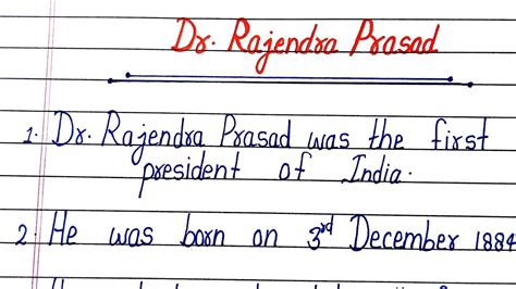 Essay On Dr Rajendra Prasad In English Lines On Dr Rajendra Prasad