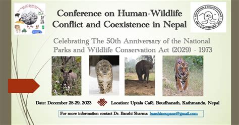 Save Nepal Conference On Human Wildlife Conflict And Coexistence Arkoevent