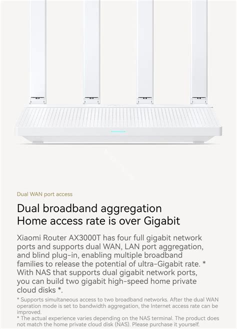 Xiaomi Router AX3000T 2 4G 5G Mesh Technology WiFi 6 Efficient Wall