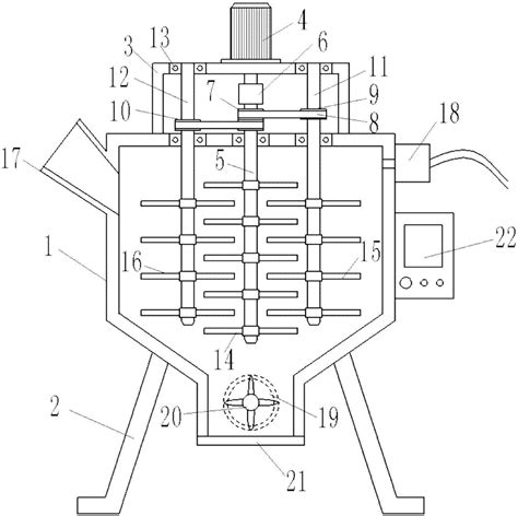 一种建筑用水泥混合搅拌机的制作方法 2