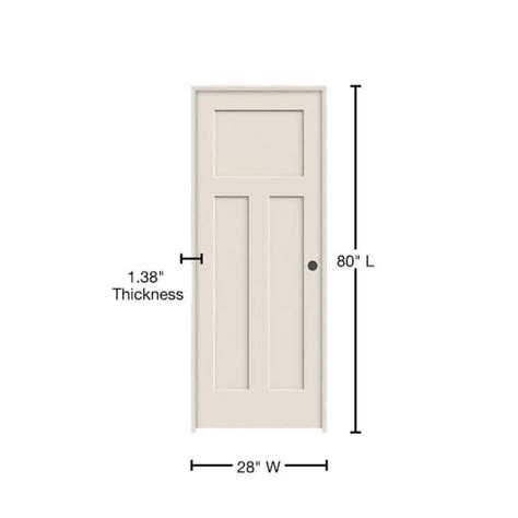 Masonite Winslow 30 In X 80 In 3 Panel Craftsman Solid Core 59 Off