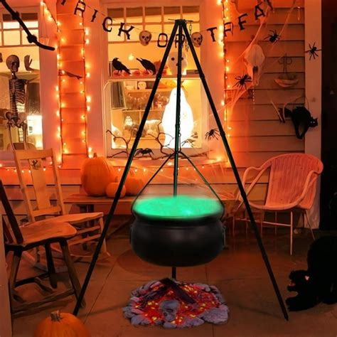 Fall Halloween Halloween Decorations Outdoor Large Cauldron Halloween Decor On Tripod With