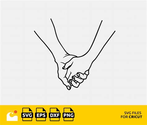 Holding Hands Svg Hands Holding Svg Hands Line Art Svg Couple Svg