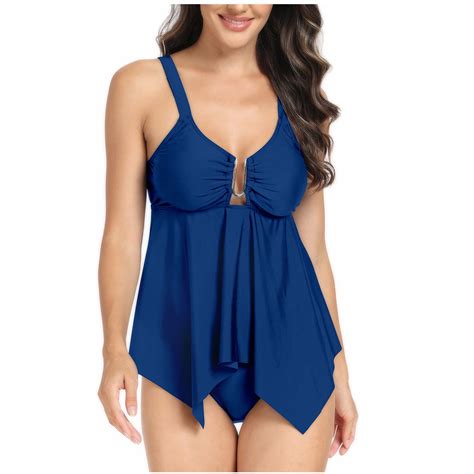 BeAi Swimsuits For Curvy Women 2 Piece Boho Bikini Tops For Women Womens Swimwear 2 Piece Modest