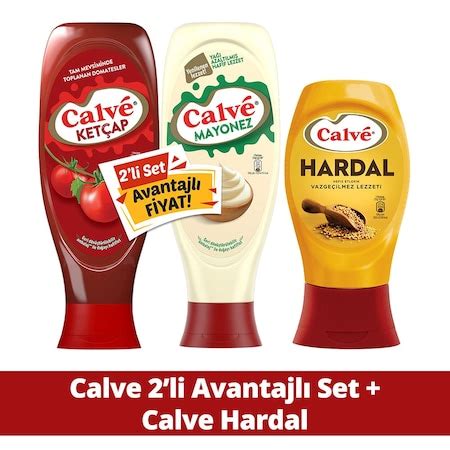 Calve Ketçap Mayonez Yağı Azaltılmış 2 li Calve Hardal Fiyatları ve