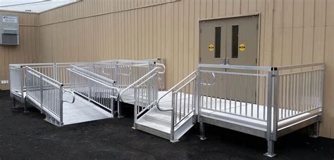 Ramp & Stair for Modular Building - Upside Innovations Installation