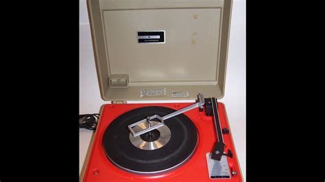 Vintage Ge General Electric Solid State Automatic Portable Record